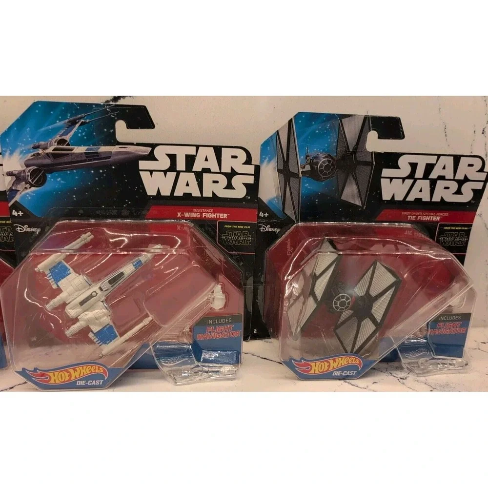 2014/2015 Hot Wheels Star Wars Die Cast Vehicles Lot Of 9 Rebels Force Awakens +